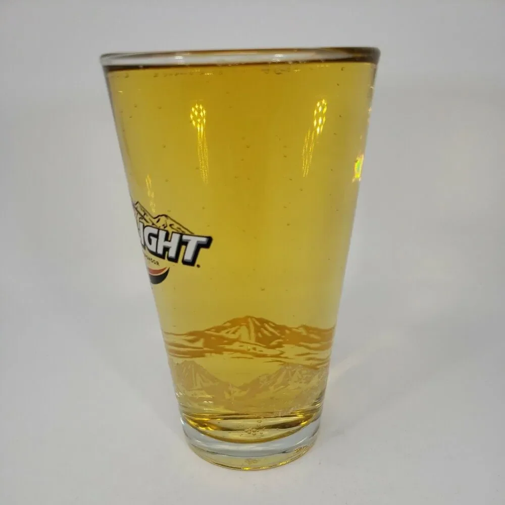 Coors Light NFL Official Beer Sponsor Pint Glass Vintage Rocky Mountains 16 oz